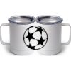 10 oz. White Stainless Steel Coffee Mug Thumbnail