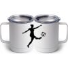 10 oz. White Stainless Steel Coffee Mug Thumbnail