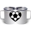 10 oz. White Stainless Steel Coffee Mug Thumbnail