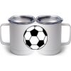 10 oz. White Stainless Steel Coffee Mug Thumbnail