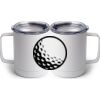 10 oz. White Stainless Steel Coffee Mug Thumbnail