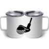 10 oz. White Stainless Steel Coffee Mug Thumbnail