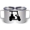 10 oz. White Stainless Steel Coffee Mug Thumbnail