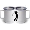 10 oz. White Stainless Steel Coffee Mug Thumbnail