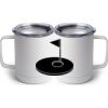 10 oz. White Stainless Steel Coffee Mug Thumbnail