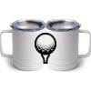 10 oz. White Stainless Steel Coffee Mug Thumbnail