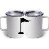 10 oz. White Stainless Steel Coffee Mug Thumbnail