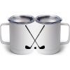 10 oz. White Stainless Steel Coffee Mug Thumbnail