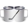 10 oz. White Stainless Steel Coffee Mug Thumbnail