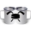 10 oz. White Stainless Steel Coffee Mug Thumbnail