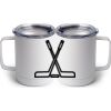 10 oz. White Stainless Steel Coffee Mug Thumbnail