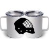 10 oz. White Stainless Steel Coffee Mug Thumbnail