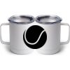 10 oz. White Stainless Steel Coffee Mug Thumbnail