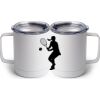 10 oz. White Stainless Steel Coffee Mug Thumbnail