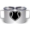 10 oz. White Stainless Steel Coffee Mug Thumbnail