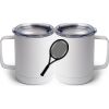 10 oz. White Stainless Steel Coffee Mug Thumbnail