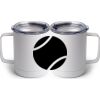 10 oz. White Stainless Steel Coffee Mug Thumbnail
