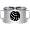 10 oz. White Stainless Steel Coffee Mug Thumbnail