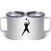 10 oz. White Stainless Steel Coffee Mug Thumbnail