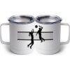 10 oz. White Stainless Steel Coffee Mug Thumbnail