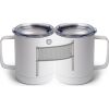 10 oz. White Stainless Steel Coffee Mug Thumbnail