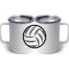 10 oz. White Stainless Steel Coffee Mug Thumbnail