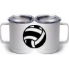 10 oz. White Stainless Steel Coffee Mug Thumbnail