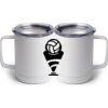 10 oz. White Stainless Steel Coffee Mug Thumbnail