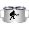10 oz. White Stainless Steel Coffee Mug Thumbnail