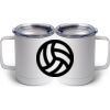 10 oz. White Stainless Steel Coffee Mug Thumbnail