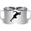 10 oz. White Stainless Steel Coffee Mug Thumbnail