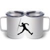10 oz. White Stainless Steel Coffee Mug Thumbnail