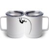 10 oz. White Stainless Steel Coffee Mug Thumbnail