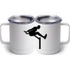 10 oz. White Stainless Steel Coffee Mug Thumbnail