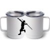 10 oz. White Stainless Steel Coffee Mug Thumbnail