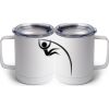 10 oz. White Stainless Steel Coffee Mug Thumbnail