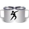 10 oz. White Stainless Steel Coffee Mug Thumbnail