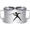 10 oz. White Stainless Steel Coffee Mug Thumbnail