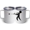 10 oz. White Stainless Steel Coffee Mug Thumbnail