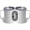 10 oz. White Stainless Steel Coffee Mug Thumbnail