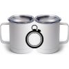 10 oz. White Stainless Steel Coffee Mug Thumbnail