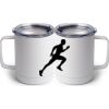 10 oz. White Stainless Steel Coffee Mug Thumbnail