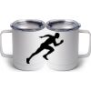 10 oz. White Stainless Steel Coffee Mug Thumbnail