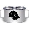 10 oz. White Stainless Steel Coffee Mug Thumbnail