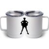 10 oz. White Stainless Steel Coffee Mug Thumbnail