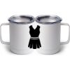 10 oz. White Stainless Steel Coffee Mug Thumbnail