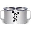 10 oz. White Stainless Steel Coffee Mug Thumbnail