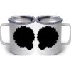 10 oz. White Stainless Steel Coffee Mug Thumbnail