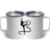 10 oz. White Stainless Steel Coffee Mug Thumbnail