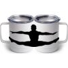 10 oz. White Stainless Steel Coffee Mug Thumbnail